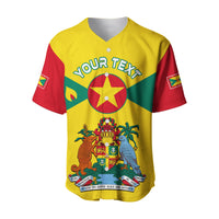 (Custom Personalised) Grenada Baseball Jersey Power Grenada Mix Coat Of Arms LT13 - Wonder Print Shop