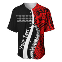 (Custom Personalised) Marshall Islands Baseball Jersey Simple Pattern Version Red LT13 - Wonder Print Shop