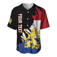 (Custom Personalised) Netherlands Baseball Jersey Style Flag and Map Holland LT13 - Wonder Print Shop