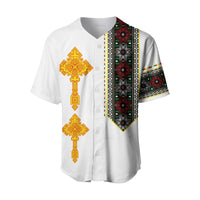 (Custom Personalised) Ethiopia Tibeb Baseball Jersey Ethiopian Cross Fashion LT13 - Wonder Print Shop