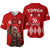 Tonga Warriors Baseball Jersey Tongan Pattern Version Red LT13 - Wonder Print Shop