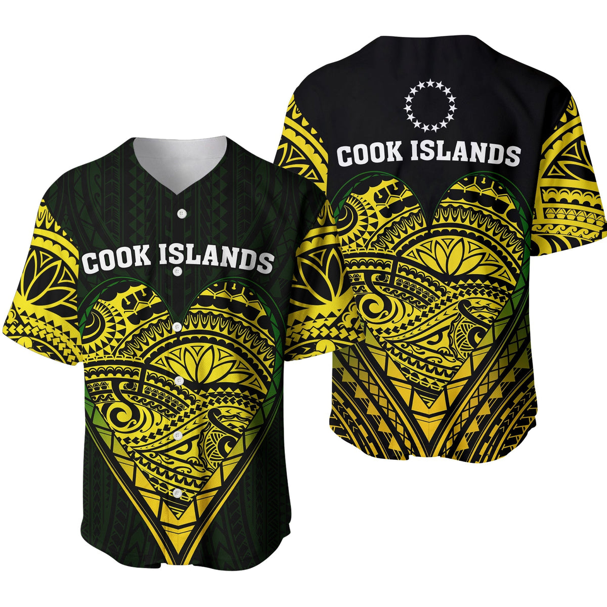Cook Islands Pattern Baseball Jersey Always In My Heart LT13 - Wonder Print Shop