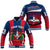 (Custom Text and Number) Dominican Republic Baseball Jacket Dominicana Style Sporty LT13 - Wonder Print Shop
