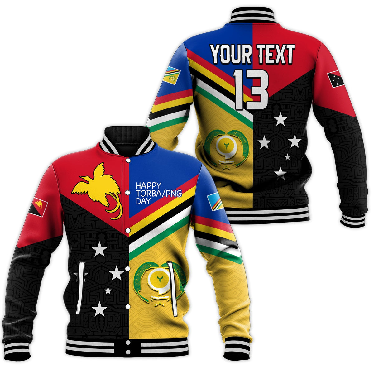 Custom Text and Number Torba PNG Day Baseball Jacket 2022 Simple Polynesia LT13 - Wonder Print Shop