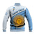(Custom Personalised) Argentina Football 2022 Baseball Jacket Champions Blue Sky May Sun LT13 - Wonder Print Shop