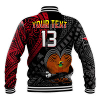 Custom Text and Number Papua New Guinea Baseball Jacket Raggiana Birds Of Paradise Happy 47th Independence Day LT13 - Wonder Print Shop