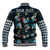 Custom Personalised Hawaii Skeleton Surf Baseball Jacket Halloween Hawaiian Tribal LT13 - Wonder Print Shop