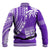 Fiji Rugby Sevens Baseball Jacket Fijian 7s Tapa Polynesian Purple LT13 - Wonder Print Shop