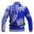 Fiji Rugby Sevens Baseball Jacket Fijian 7s Tapa Polynesian Blue Ver.02 LT13 - Wonder Print Shop
