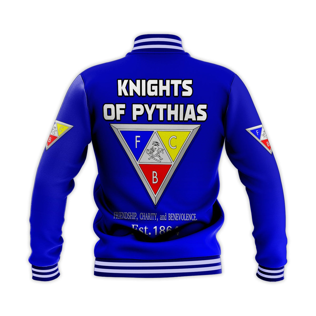 (Custom Personalise) Knights of Pythias Baseball Jacket Since 1864 Original Style LT13 - Wonder Print Shop