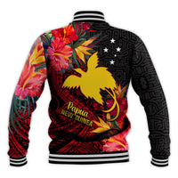 Custom Personalised Papua New Guinea Baseball Jacket Bird of Paradise LT13 - Wonder Print Shop