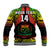 Custom Text And Number Samoa Rugby Baseball Jacket Teuila Torch Ginger Gradient Style - Wonder Print Shop