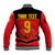 (Custom Text And Number) Belgium Football 2022 Baseball Jacket De Rode Duivels Sporty Style - Wonder Print Shop