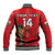 (Custom Text And Number) Wales Football Baseball Jacket Cymru Champions World Cup 2022 - Wonder Print Shop