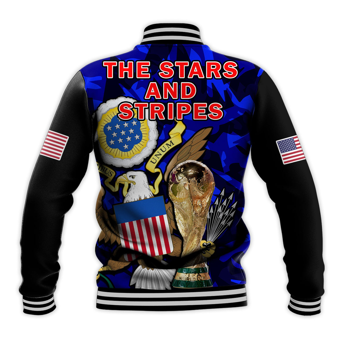 USA Football Baseball Jacket The Yanks Champions WC 2022 - Wonder Print Shop