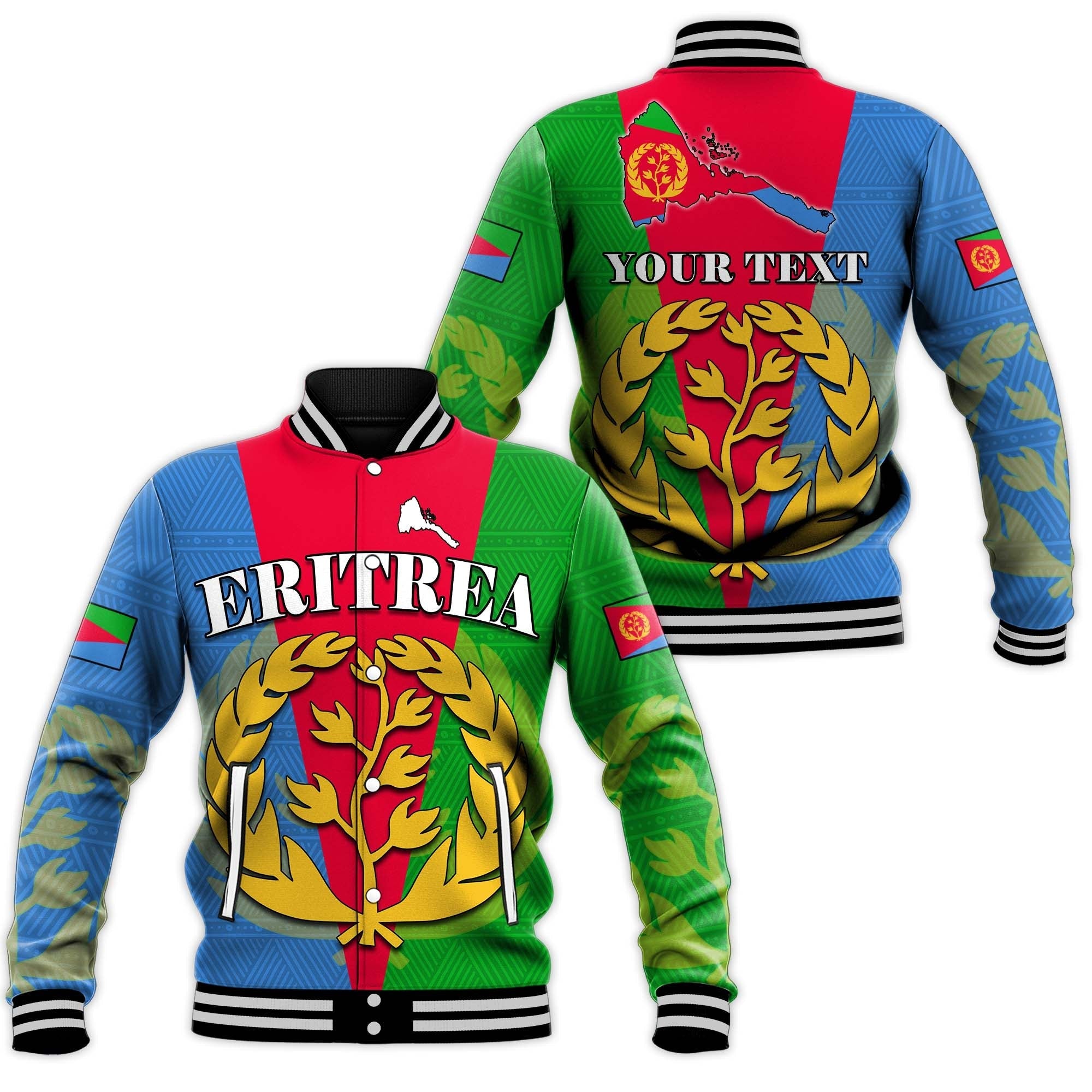 custom-personalised-eritrea-baseball-jacket-eritrean-map-mix-african-pattern-simple-style