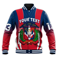 (Custom Text and Number) Dominican Republic Baseball Jacket Dominicana Style Sporty LT13 - Wonder Print Shop