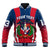 (Custom Text and Number) Dominican Republic Baseball Jacket Dominicana Style Sporty LT13 - Wonder Print Shop