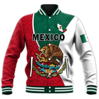 (Custom Text and Number) Mexico Baseball Jacket Mexican Aztec Pattern - Wonder Print Shop