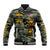 (Custom Text and Chapter) Buffalo Soldiers Baseball Jacket Camouflage American Heroes BSMC LT13 - Wonder Print Shop