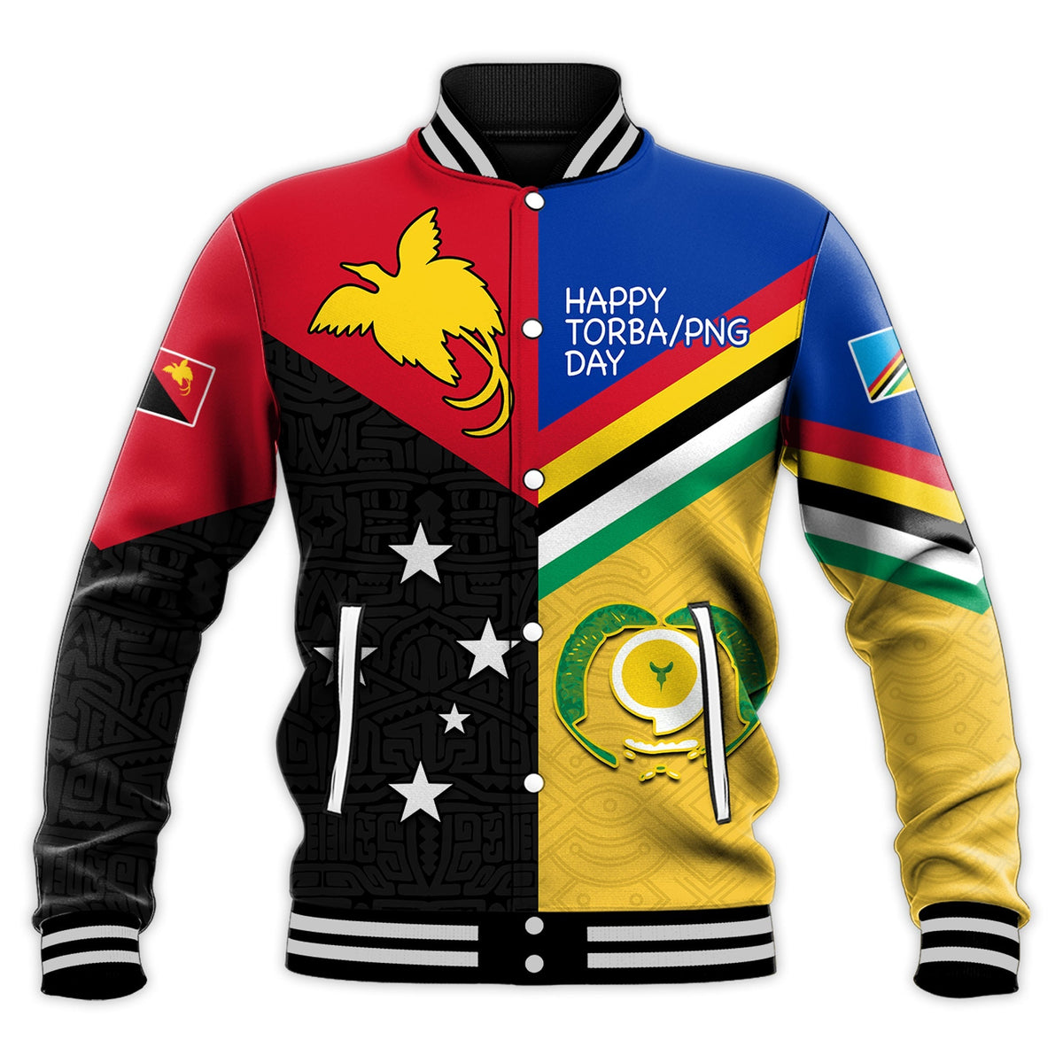 Custom Text and Number Torba PNG Day Baseball Jacket 2022 Simple Polynesia LT13 - Wonder Print Shop