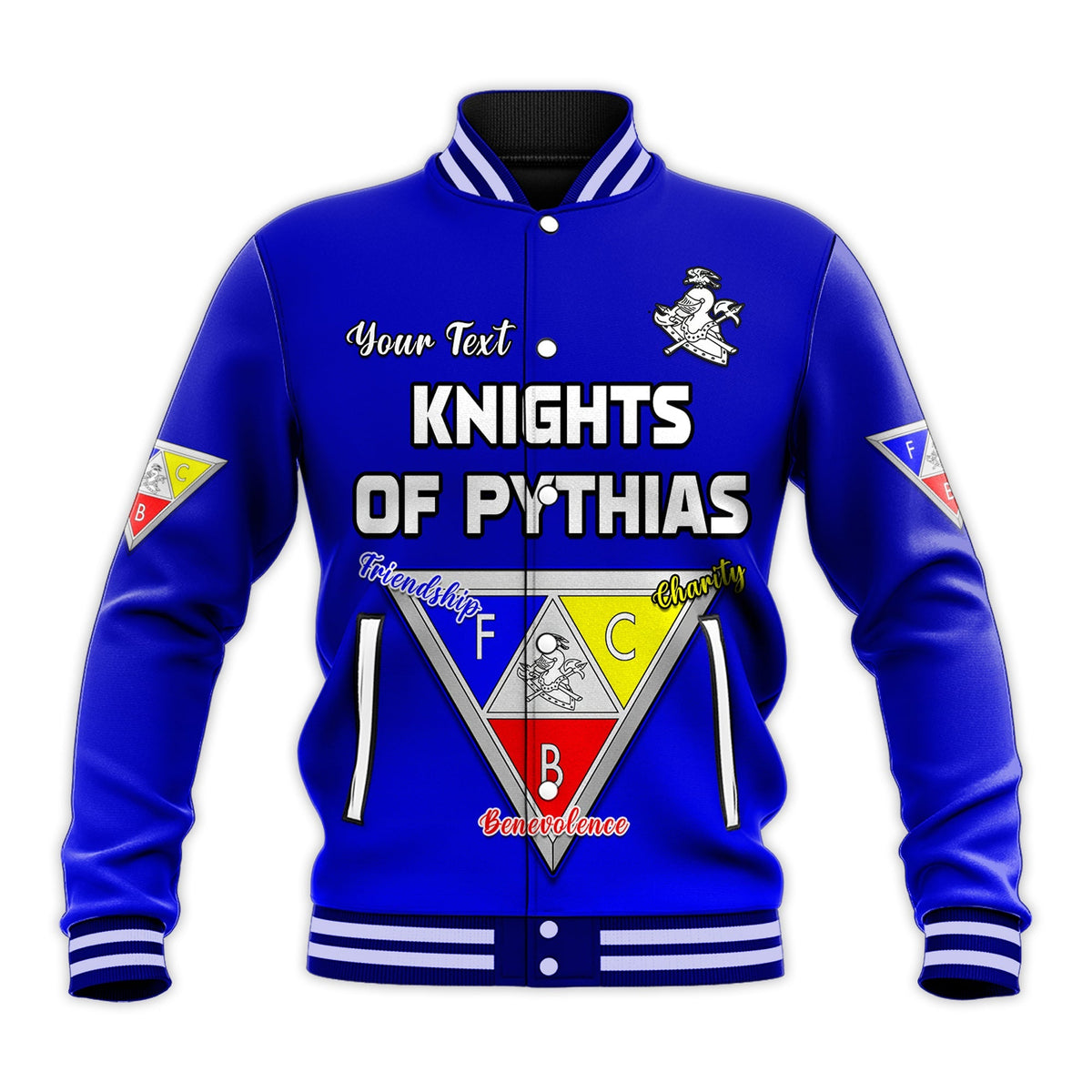 (Custom Personalise) Knights of Pythias Baseball Jacket Since 1864 Original Style LT13 - Wonder Print Shop