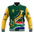 South Africa Rugby Baseball Jacket Springboks Champion Bokke African Pattern Go Bokke LT13 - Wonder Print Shop