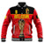 (Custom Text And Number) Belgium Football 2022 Baseball Jacket De Rode Duivels Sporty Style - Wonder Print Shop