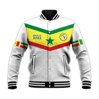 (Custom Text and Number) Senegal Football 2022 Baseball Jacket Champion Teranga Lions Mix African Pattern LT13 - Wonder Print Shop