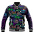 Custom Personalised Hawaii Skeleton Dancing Baseball Jacket Halloween Hawaiian Turtle LT13 - Wonder Print Shop