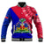 (Custom Personalised) Haiti Baseball Jacket Haiti Flag Dashiki Simple Style - Wonder Print Shop