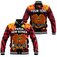 Custom Personalised Papua New Guinea Baseball Jacket PNG Bird Of Paradise Polynesian Pattern - Wonder Print Shop