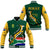 South Africa Rugby Baseball Jacket Springboks Champion Bokke African Pattern Go Bokke LT13 - Wonder Print Shop