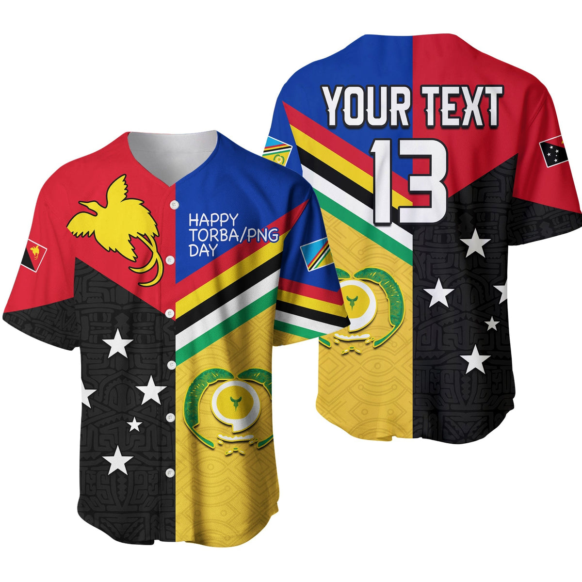 Custom Text and Number Torba PNG Day Baseball Jersey 2022 Simple Polynesia LT13 - Wonder Print Shop