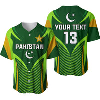(Custom Text and Number) Pakistan Cricket Baseball Jersey Green Shaheens Champion LT13 - Wonder Print Shop