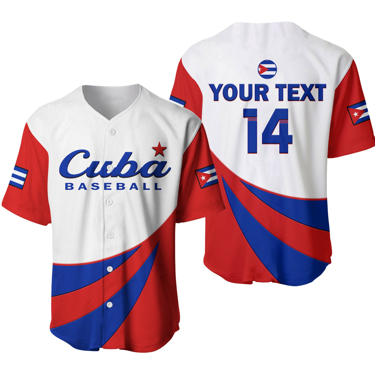 (Custom Text And Number) Cuba 2023 Baseball Jersey Baseball Ver.01 - Wonder Print Shop