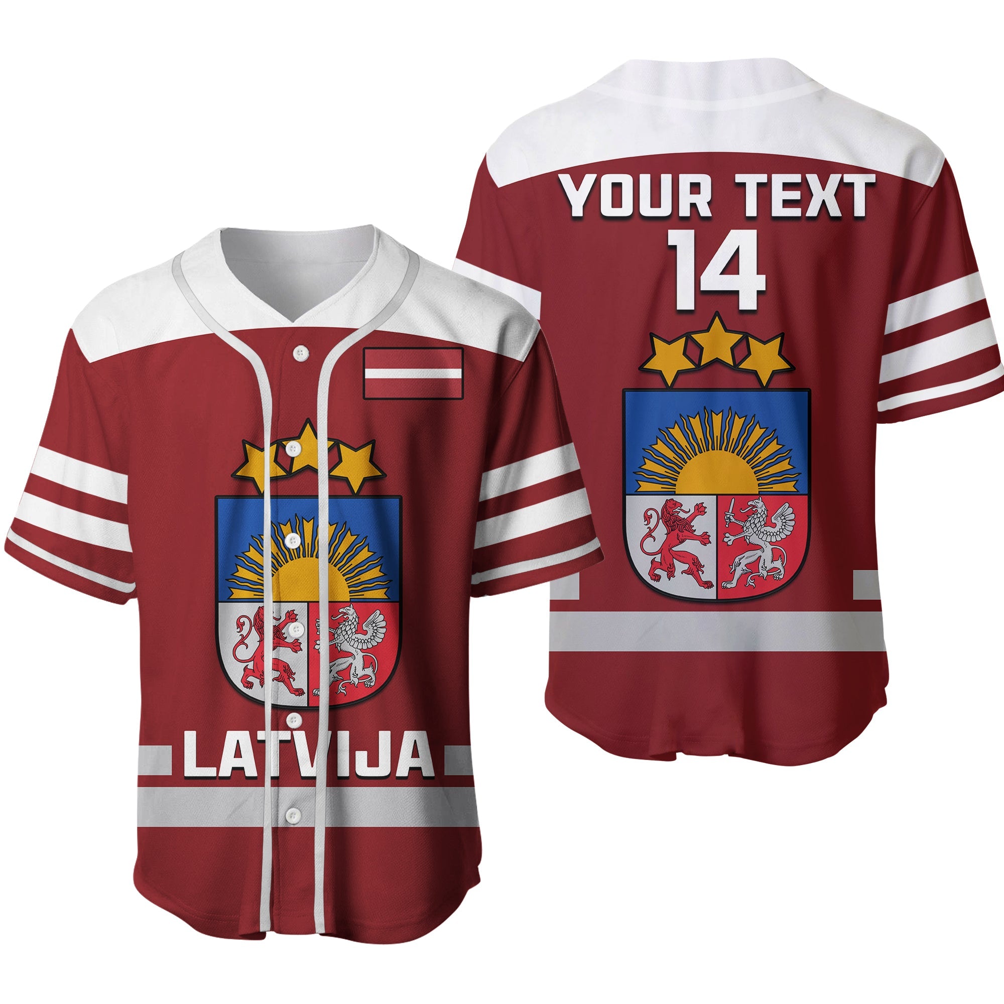 custom-text-and-number-latvia-hockey-2023-baseball-jersey-red-sporty-style-ver02