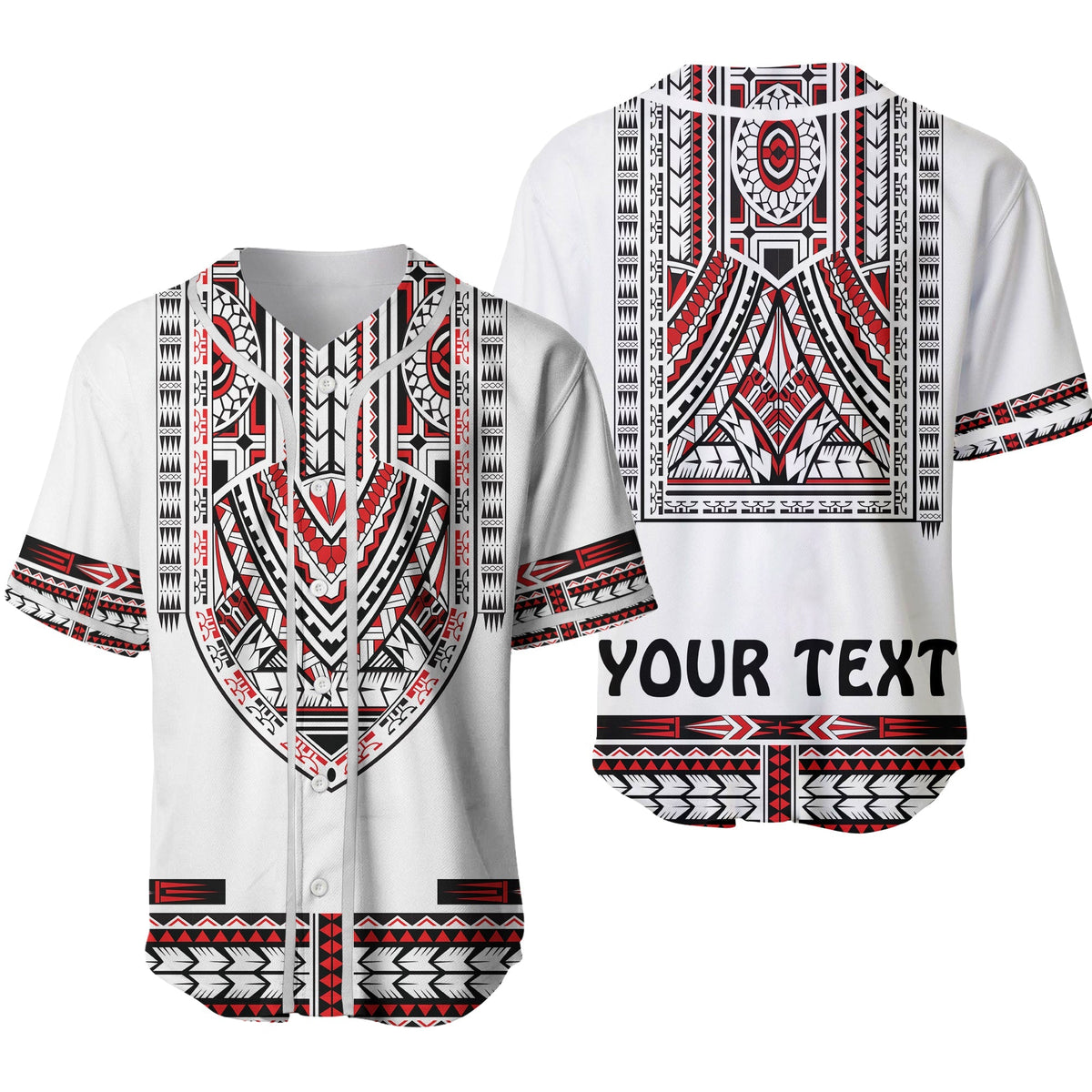 Custom Personalised Polynesian Baseball Jersey Dashiki With Polynesian Tattoo Royal Version Ver.02 - Wonder Print Shop