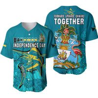 Bahamas Independence Day Baseball Jersey Blue Marlin Since 1973 Style - Wonder Print Shop