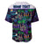 Custom Personalised Hawaii Skeleton Dancing Baseball Jersey Halloween Hawaiian Turtle LT13 - Wonder Print Shop
