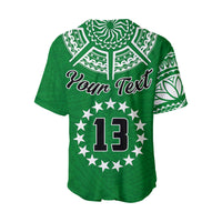 Green jersey with 'Your Text' and a white star ring around number 13