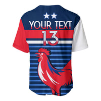 (Custom Text and Number) France Football The Blues Baseball Jersey Les Bleus Le Champion 2022 World Cup LT13 - Wonder Print Shop