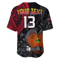 Custom Text and Number Papua New Guinea Baseball Jersey Raggiana Birds Of Paradise Happy 47th Independence Day LT13 - Wonder Print Shop