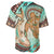 Hawaii Baseball Jersey Polynesian Shark And Sea Turtle Dreamy Turquoise Artsy - Wonder Print Shop