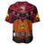 Papua New Guinea Rugby Baseball Jersey PNG Kumuls Bird Of Paradise Black - Wonder Print Shop
