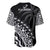 Fiji Rugby Baseball Jersey Fijian Cibi Dance Tapa Pattern Black - Wonder Print Shop