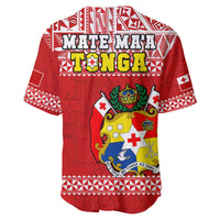 Tonga Rugby Baseball Jersey Mate Maa Tonga Pacific Ngatu White - Wonder Print Shop