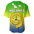(Custom Personalised) Malampa Province Baseball Jersey Native Canoe Mix Vanuatu Pig Tusk Green Version - Wonder Print Shop
