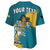 (Custom Personalised) Bahamas Baseball Jersey Blue Marlin With Bahamian Coat Of Arms - Wonder Print Shop