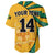 (Custom Text and Number) Jamaica Athletics Baseball Jersey Jamaican Flag Mix Lion Sporty Style - Wonder Print Shop
